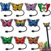 Splash Proof Straw Plug Silicone Drinking Dustproof Cap Creative Straw Topper  Cup Accessories