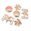 Irregular Alloy Chest Buckle for Fashion Swimwear and Underwear Accessories