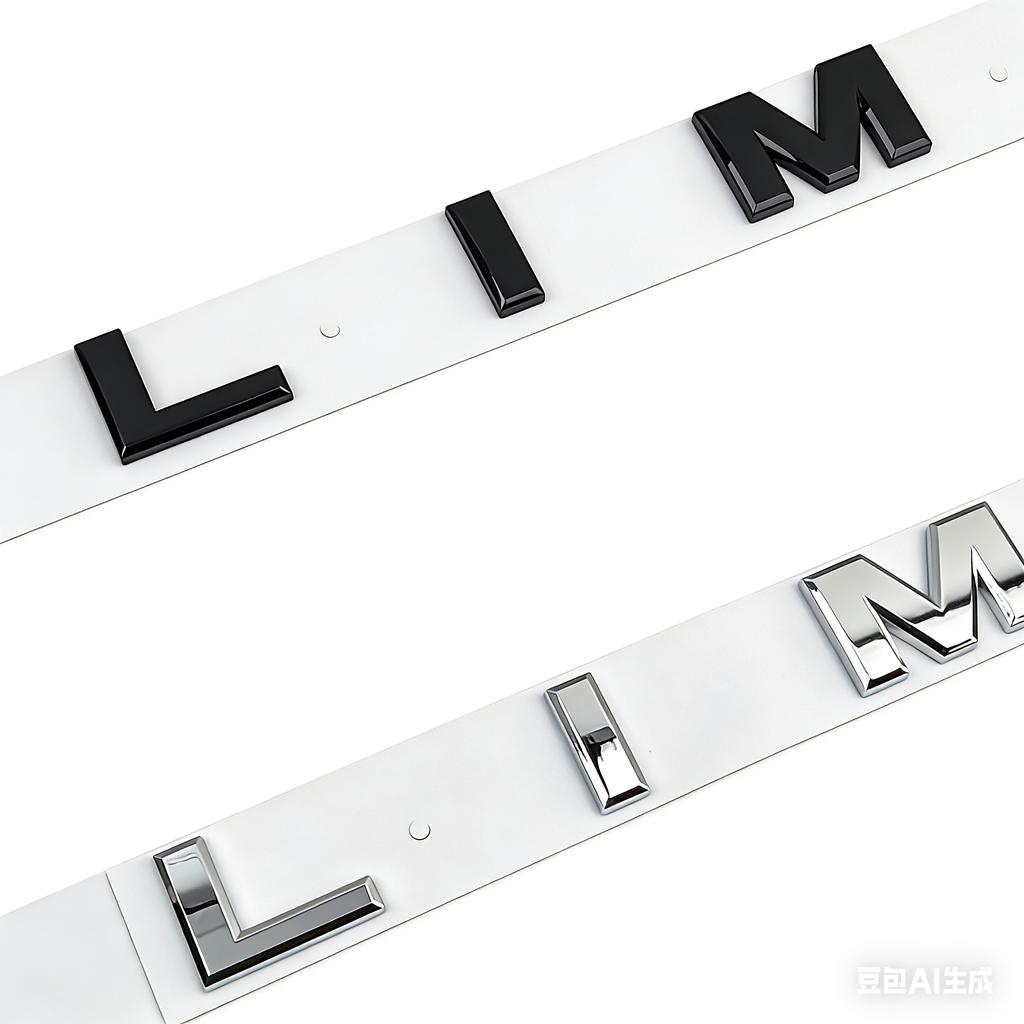 Car 3D ABS Letters Limited Logo Head Hood Emblem Badge Sticker Decals For Jeep Chevrolet Ford Dodge Car Styling Accessories