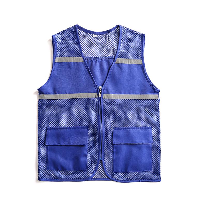 Custom Logo Breathable Mesh Reflective Vest for Public Service & Volunteer Activities