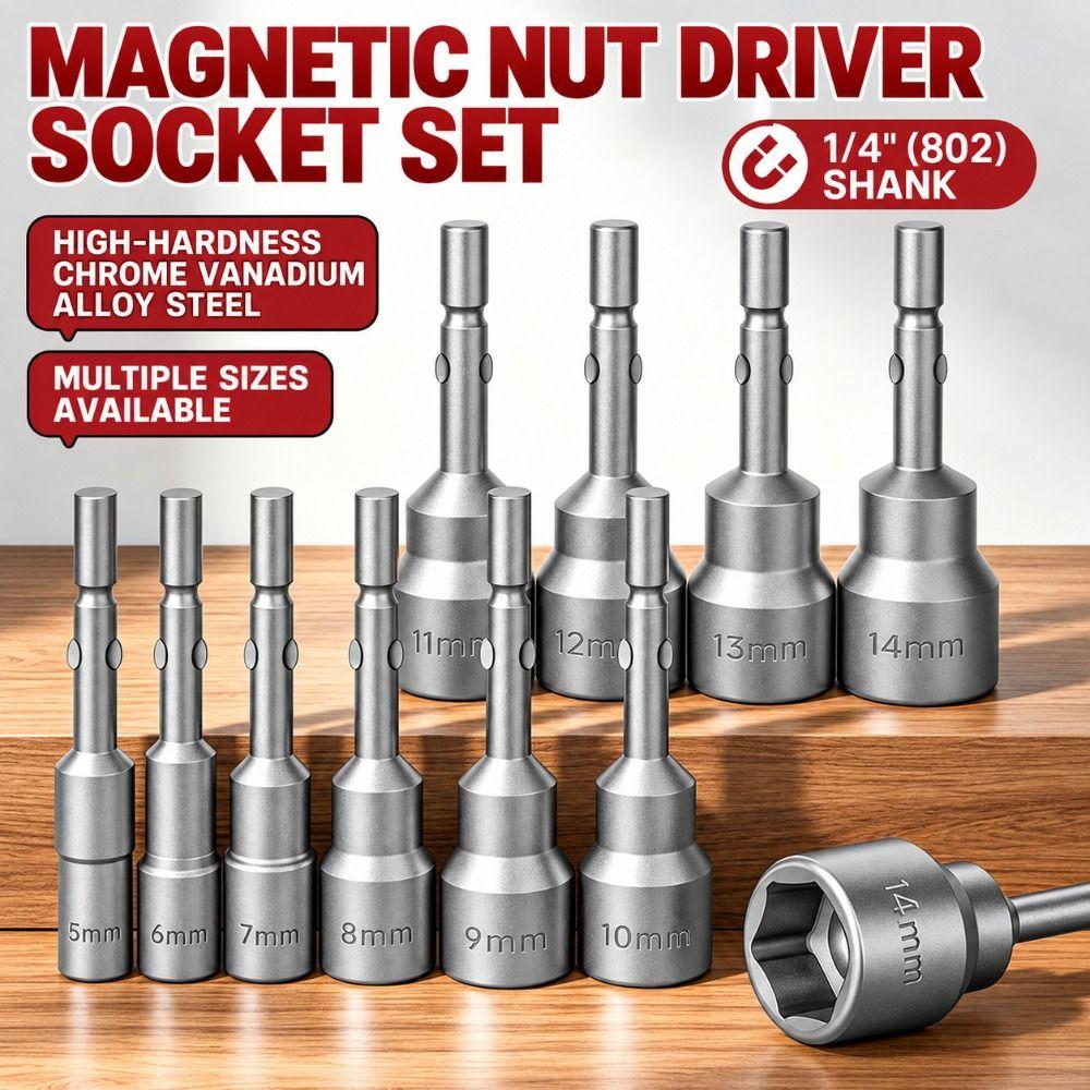 3pcs 6mm Hex Socket Driver Bits Non-Magnetic Hand Drill Socket Bits Hand Drill Use