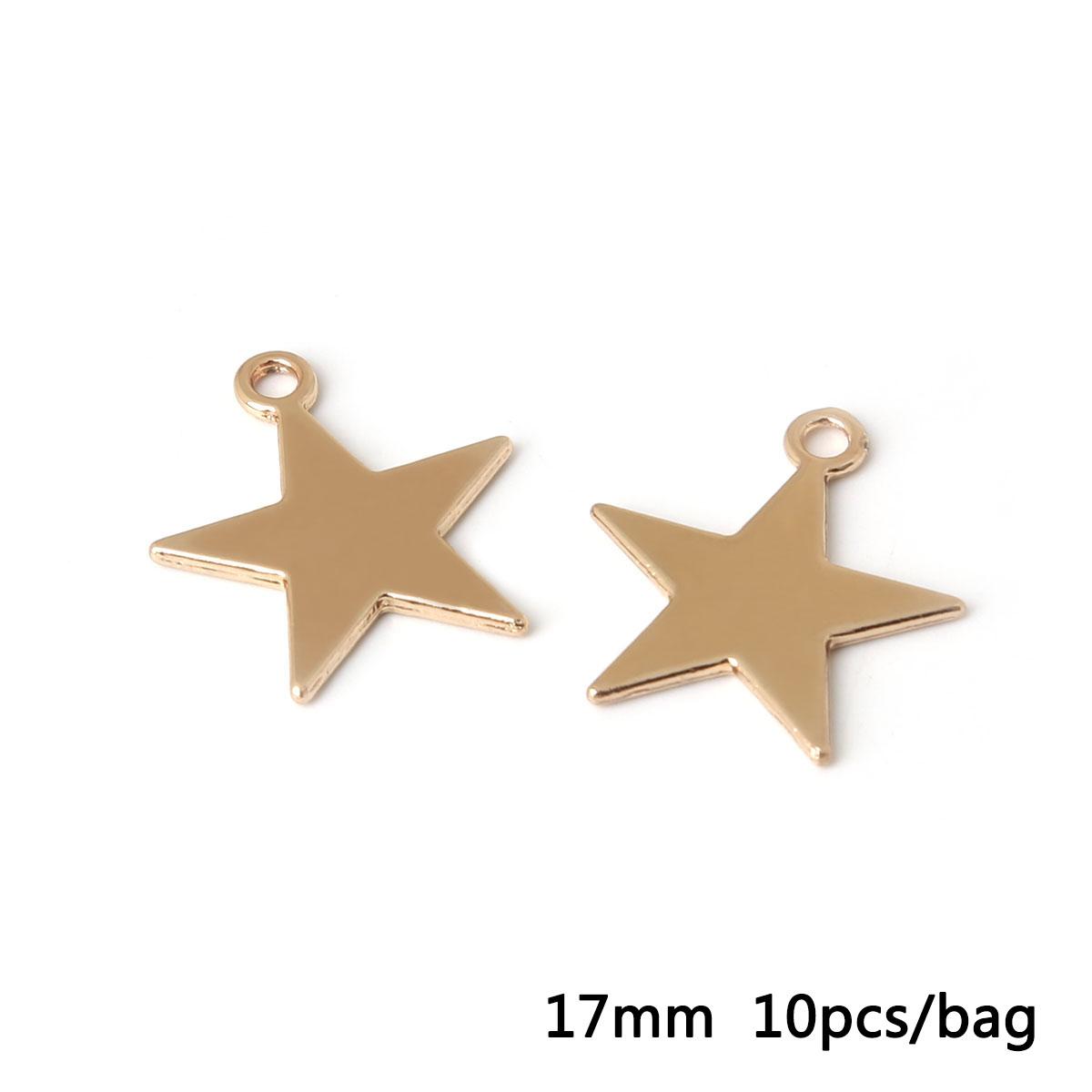 

10 шт. Підвіски з геометрією для виготовлення ювелірних виробів Браслети своїми руками Аксесуари 17mm золотий