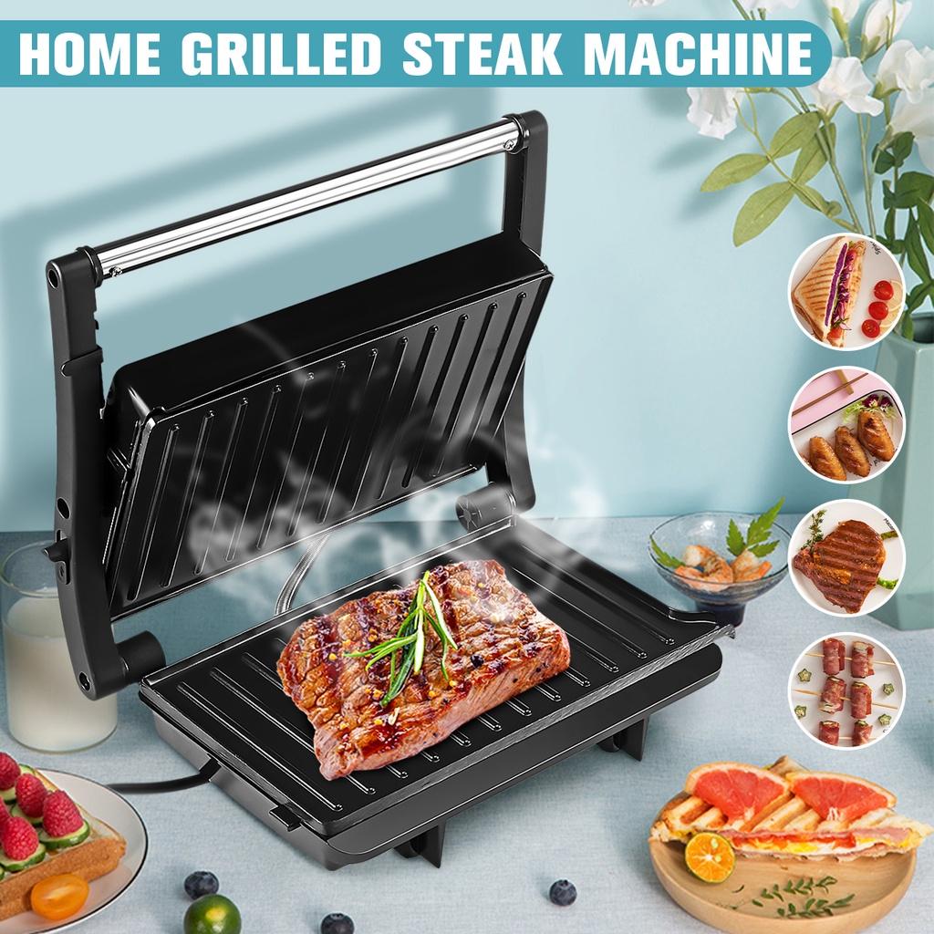 Grilled Steak Machine Breakfast Machine Double Heating Grilling Machine 1000W Household Grill Smokeless Barbecue Machine