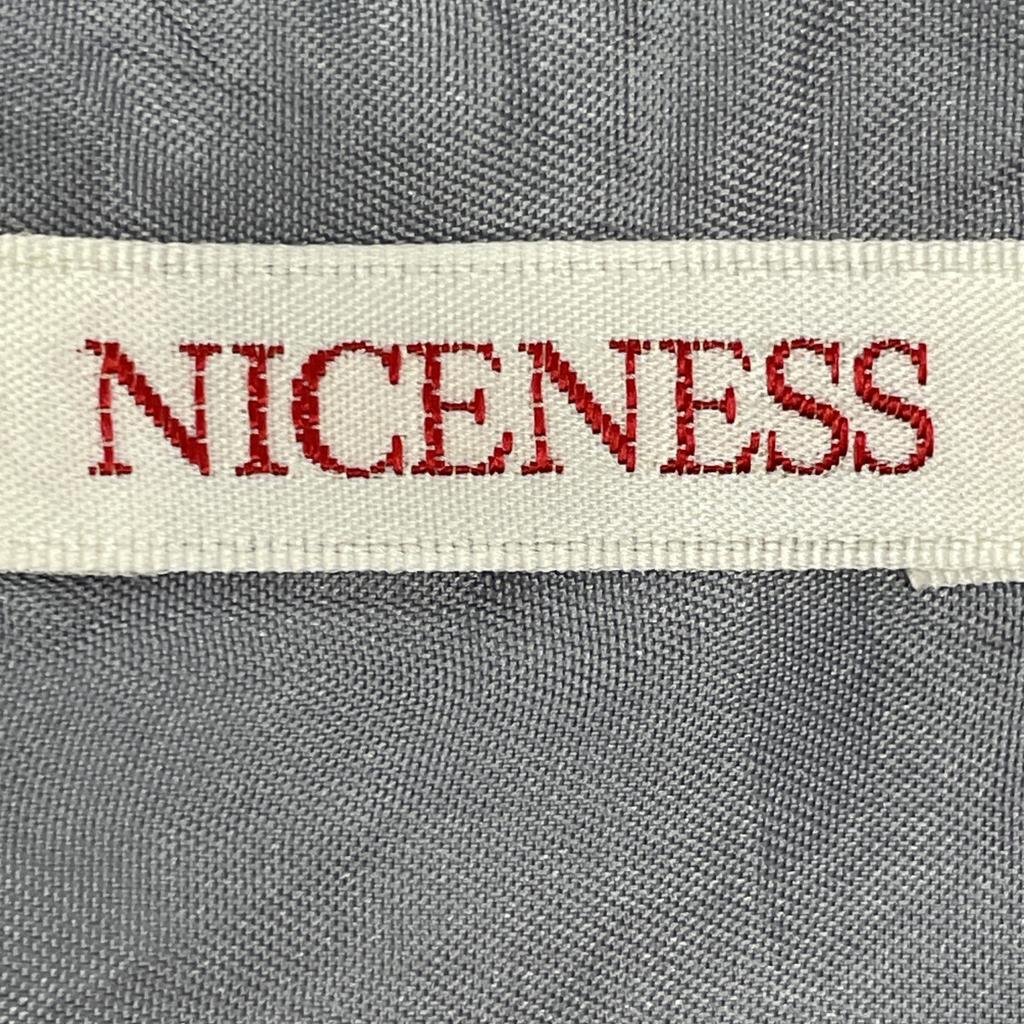 NICENESS 24Stainless Steel NN-1301Y13 Blue Silk Flannel Shirt tops L blueUsed