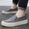 Men Casual Shoes Platform Canvas Shoes Breathable Slip on Flats Man Loafers Comfortable Lightweight Walking Shoes Size 48