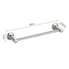 Stainless Steel Stainless Steel Double Towel Bar Wall Mounted Towel Rack Shelf Brushed Bathroom Towel Holder Accessories