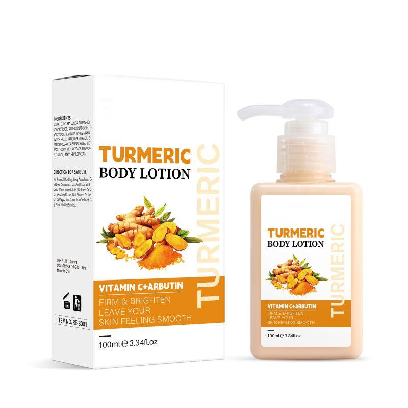 

100ml Turmeric Body Lotion with Vitamin C Arbutin Firm Brighten Smooth Skin