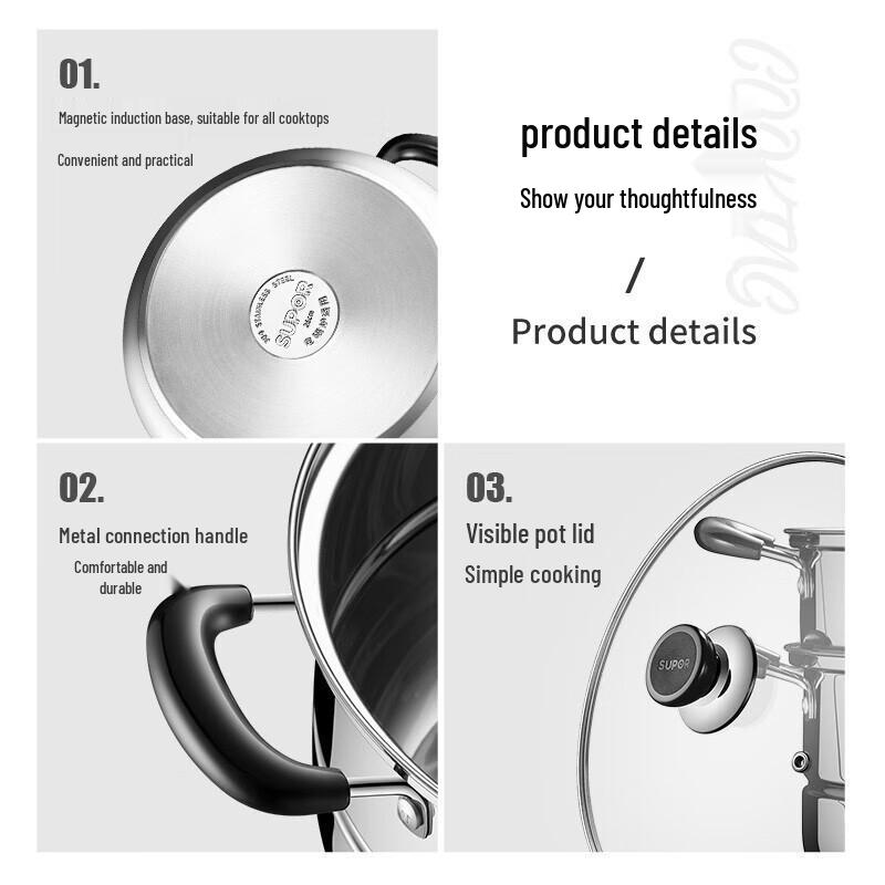 SUPOR Stainless Steel Steamer Pot