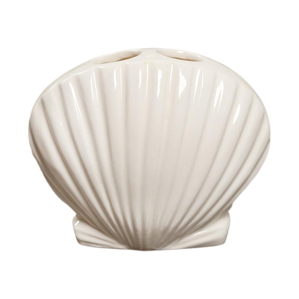 Ceramiczny uchwyt na szczoteczki do zębów w kształcie muszli Kreskówkowy stojak do przechowywania w łazience Pokój dziecięcy