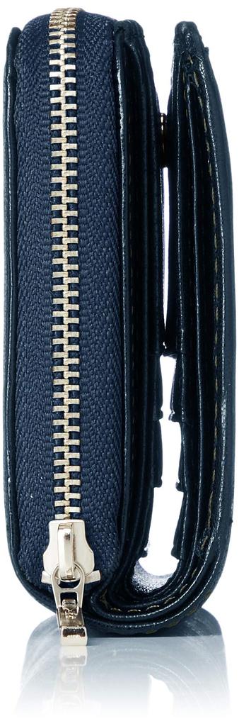 Round Zipper Bifold Wallet Sheep XP34410 Navy [El Homme]