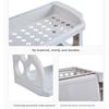 Double Layer Kitchen Storage Rack Space Saving Multi-function Condiment Holder Large Capacity Organizer Shelf Bedroom Storage