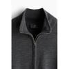 H M sliM Fit Merino Wool Zip Up Cardigan Dark Grey