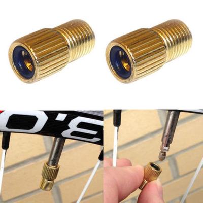 Adaptateur Presta à Schrader pour vélo en laiton, 2 pièces, connecteur de pompe de convertisseur de Valve