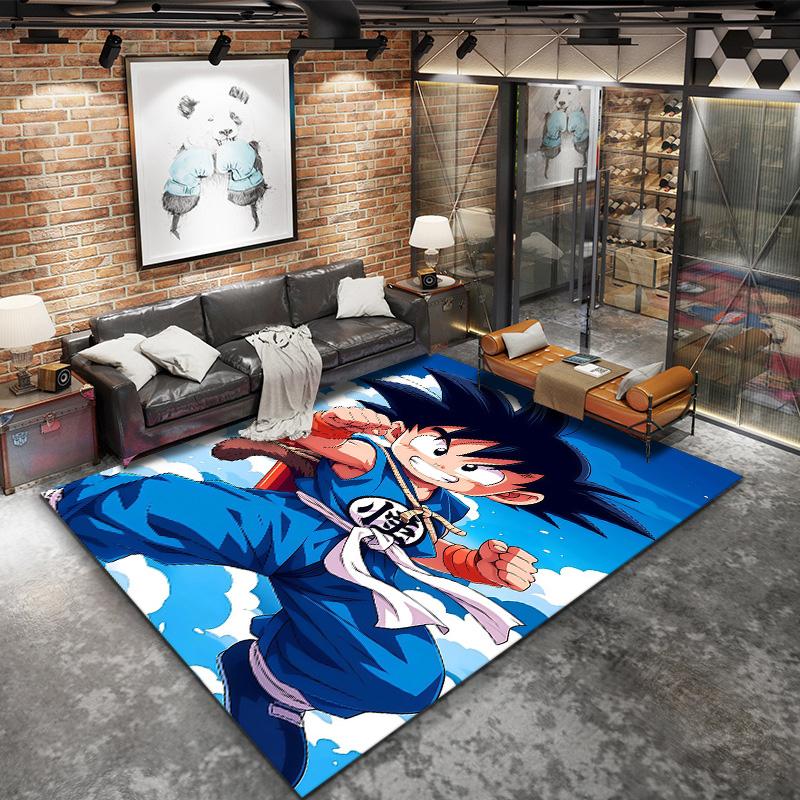 Son Goku Carpet Rug For Living Room Bedroom Home Sofa Decoration,kids Play Nonslip Floor Mat