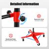 4 swivel casters with adjustable central column for hanging car doors, fenders, bumpers, panel stands, and panel holders