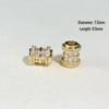 14k Gold-Plated Color-Preserving Crystal Spacer Beads for DIY Bracelets and Necklaces