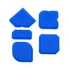 Blue 5-piece Silicone Sealant Profiler Putty Knife Caulking Scraper Sealant Spatulas