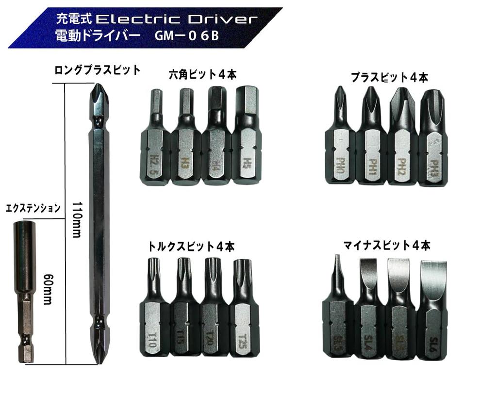 Powerful Electric Screwdriver with Bright LED USB Can Be Used with or Without Manual Bright LED Rotation Easy Perfect for Home DIY Compact, Light,