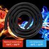 Fuel Line Hose, 6.5mm ID 13mm OD 4.9ft Length, NBR Rubber High Pressure Heat Resistant Gas Line Hose Oil Hose W 4pcs Clamps for Automotive Fuel