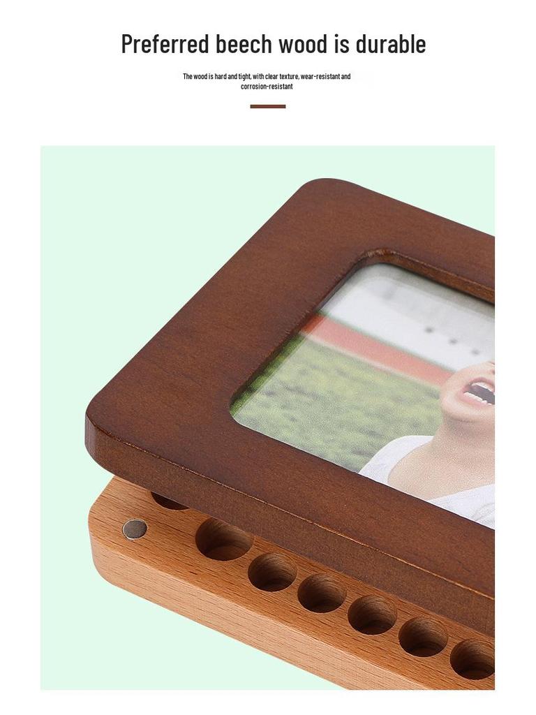 Children's Keepsake Box for Baby Teeth and Lanugo