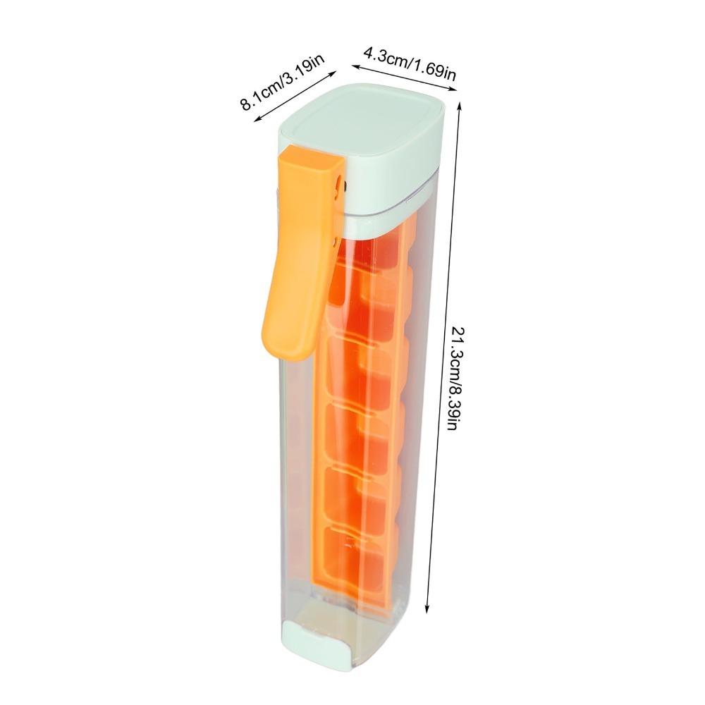 2pcs Easy Release Press Ice Cube Maker Detachable Design Ice Cube Tray with Lid Cocktails Making