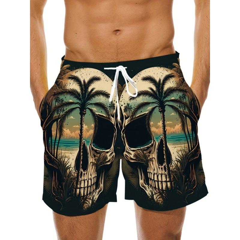 Men's Quick-drying and Breathable Beach Shorts with Colorful Prints, Are Perfect for Use At Outdoor Activities.
