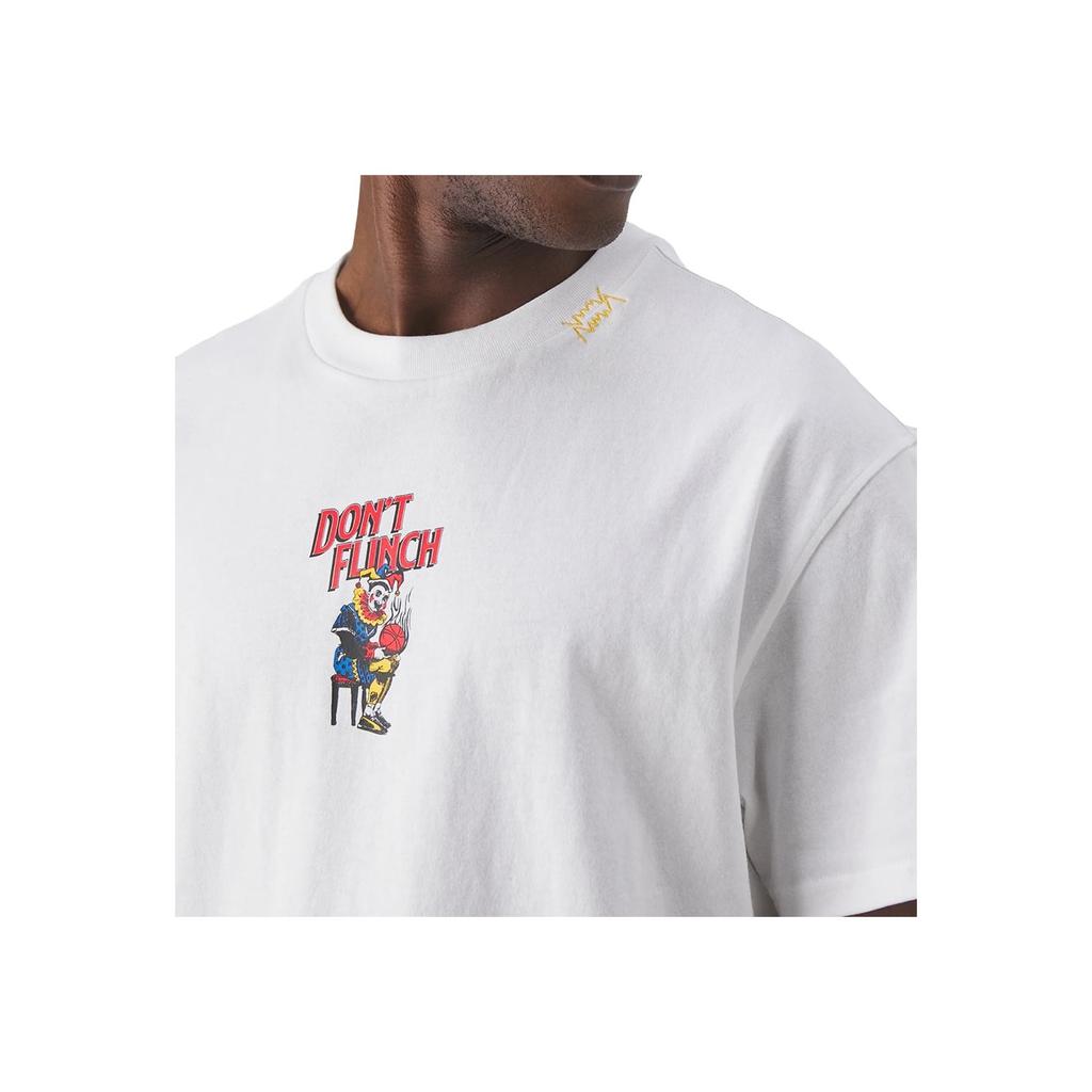 Puma Basketball Series Letter Print Crew Neck Pullover Comfortable Casual Short Sleeve T-Shirt Men T-Shirts White 624748-01