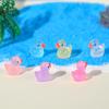 Glowing Luminous Duck Figurines - Colorful Resin Micro-Landscape Ornaments