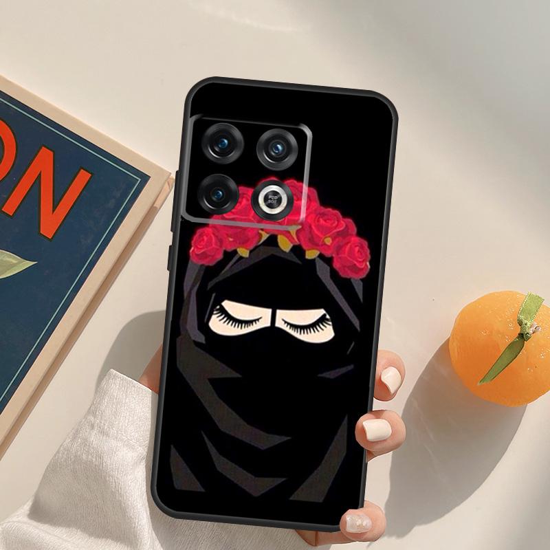 Muslim Islamic Girls Arabic Hijab Case For OnePlus 15 13 12 11 13R 12R 10T 8T 13T OnePlus Nord 5 CE 3 2 4 Lite N20 N30 Cover