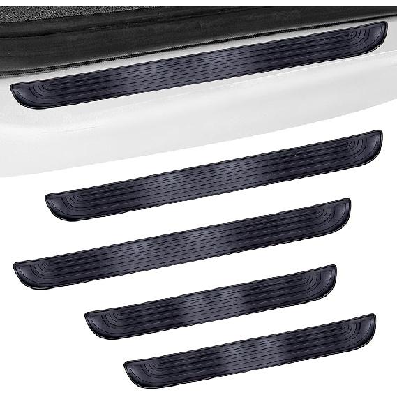 4PCS Car Door Sill Protector, Universal Threshold Protection For Cars, Automotive Rubber Scratch Resistant Entry Sill Guards, Doors Edge Step Dust