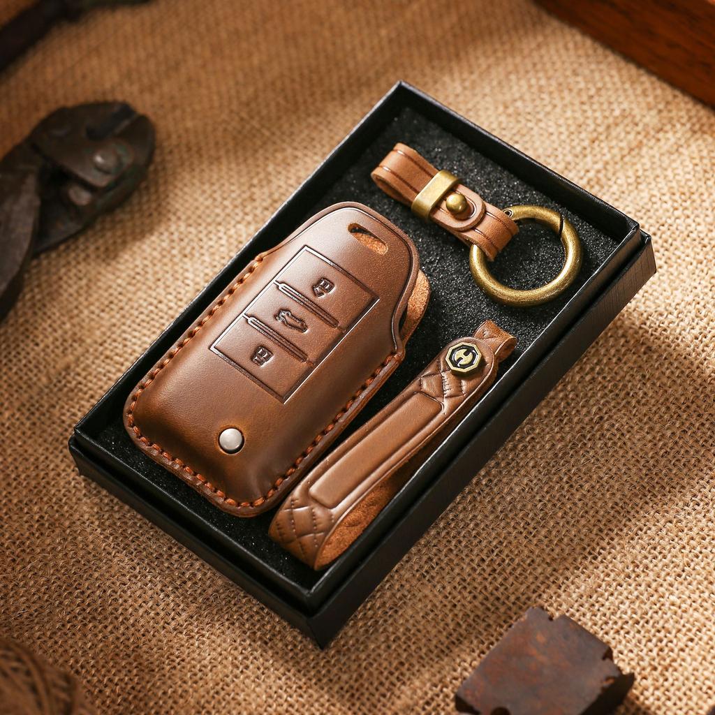Retro Key Cover Is Suitable for Roewe Ei6 Key Bag MG Special Roewe Rx5plu's Car Protective Case.