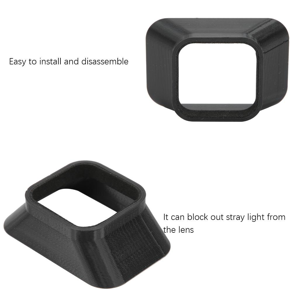 2 Pcs Hard Plastic Sunshade Lens Hood Lightweight Lens Hood Outdoor Photography