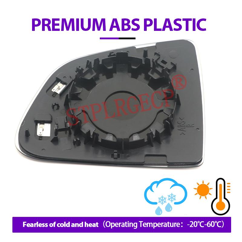 Stplrgecp Passenger Driver Side Left or Right Door Side Heated Wing Mirror Glass Lens Parts for Tesla Model Y 2020-2025