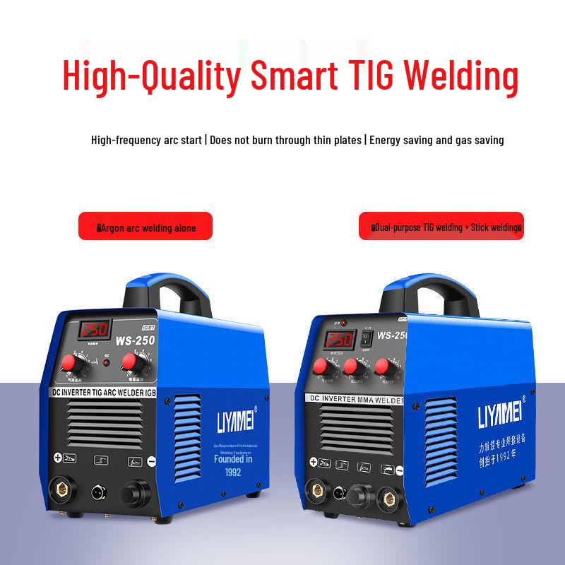 German Pulse TIG AC/DC Welder WS250: Stainless Steel Home TIG Welder, 220V