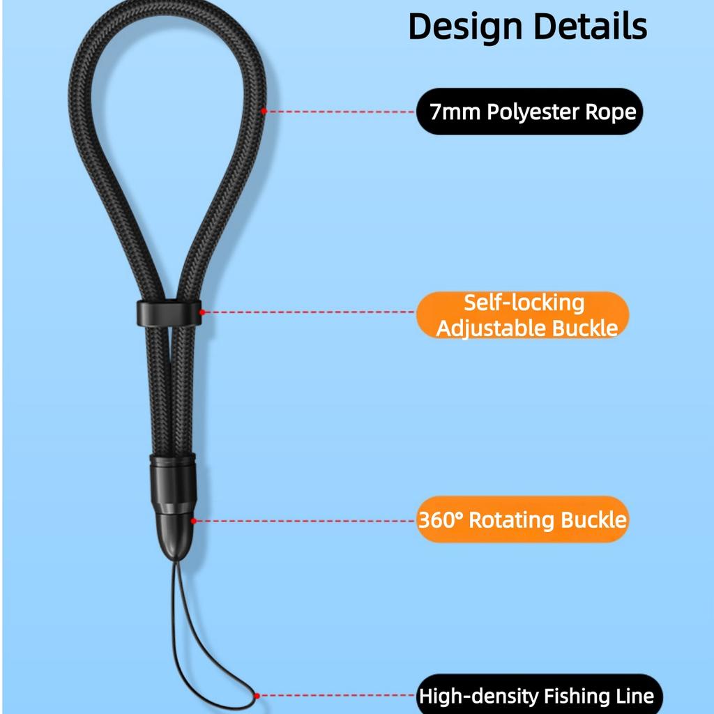 Multifunctional Mobile Phone Strap Bullet Shaped Phone Case Short Rope Adjustable Length Lanyard for Earphones and U-disk