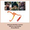 Lumber Skidding Tongs Heavy Duty Metal Claw Log Carrying Tool For Fireplace Firewood Camping Wood Handling Lifting Dragging
