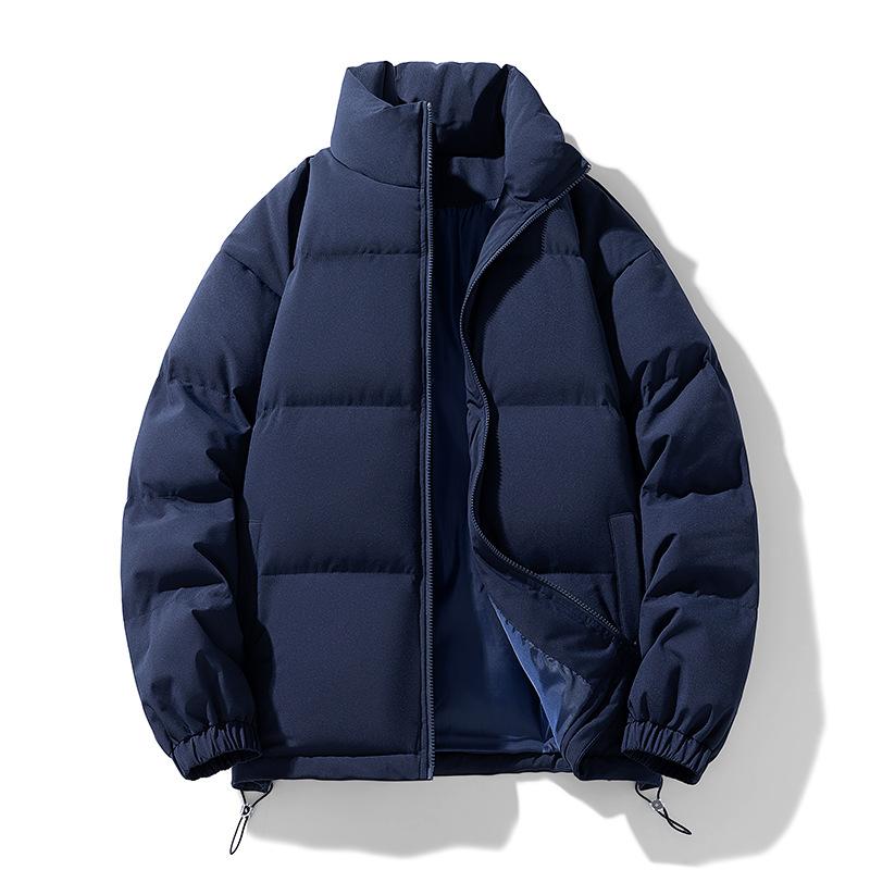 Cotton Jacket for Men and Women In The Same Style for Winter Thick Loose Cotton Jacket for Couples Solid Color Bread Jacket for Cotton Jacket