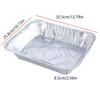 Pack of 10 Aluminum Foils Tray Disposables Takeaway Container Convenient Food Storage Box Practical Bakings Pans