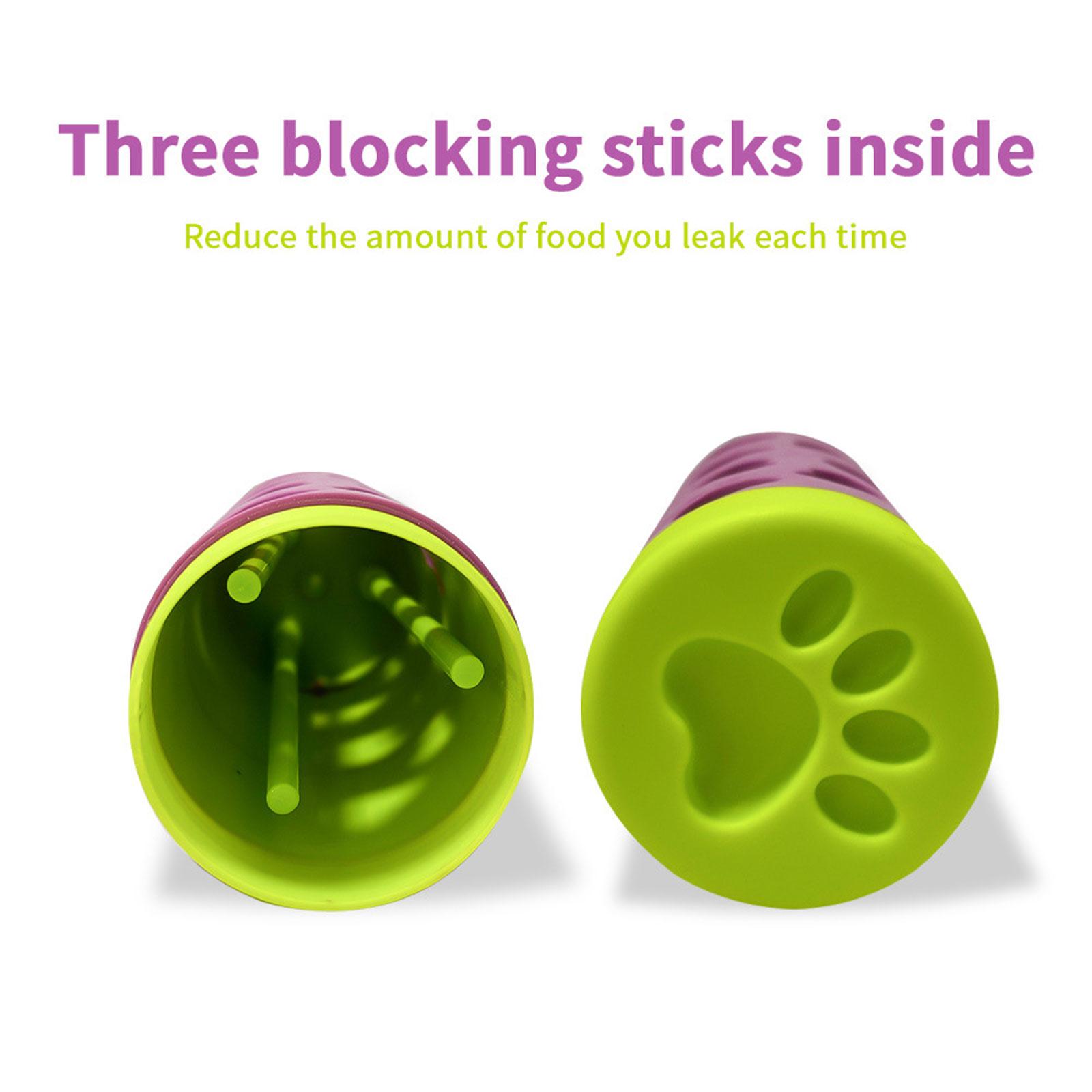 Slip Resistant Dog Treat Dispenser Rolling Puzzle Roller Feeder Food Port Interactive Mental Exercise Feeding Solution 1
