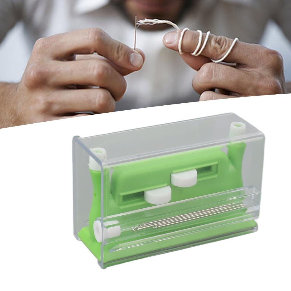 

with Needles Needle Threader Double Head Threading Tool Practical Sewing Accessory Hand Sewing зелёный