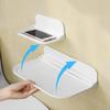 Opvouwbare Wandmontage Plank Prikvrij Opvouwbaar Opbergrek Ruimtebesparende Organizer Wifi Router Plank Telefoonhouder Voor Badkamer