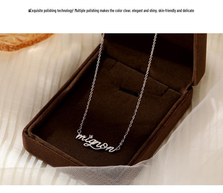 Banyan Tree Sterling Silver Initial Necklace - Elegant & Unique Clavicle Chain for Women