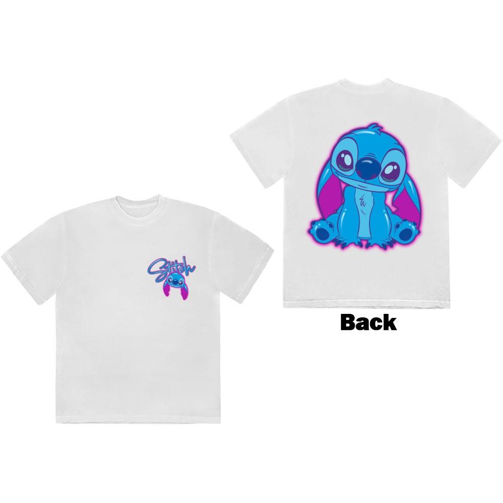 Unisex TShirt Stitch Spray Paint (White) (Back Print) (Small) S