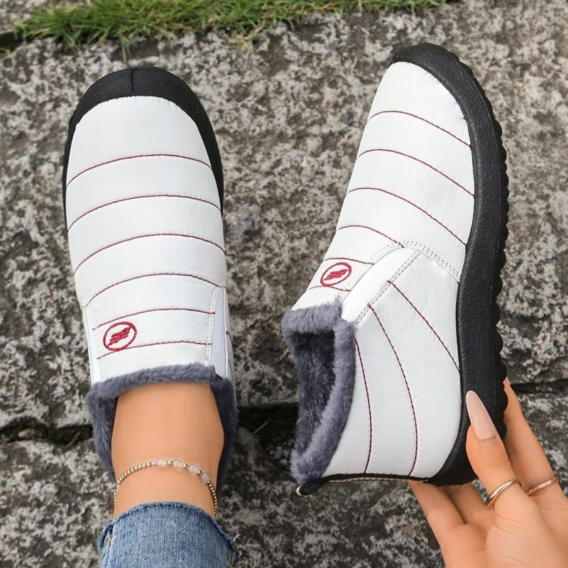 Women's Plus Size Old Beijing Snow Boots – Thickly Padded & Fleece-Lined, Warm Casual Cotton Winter Boots