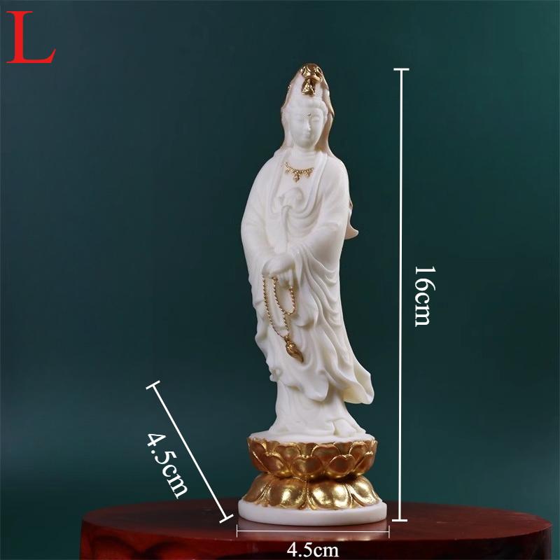 Ornamenti di Guanyin Frutto d'Avorio Statue di Buddha Cinesi Decorazione Soggiorno Casa Statua Decorativa Feng Shui Statue di Buddha da Venerare