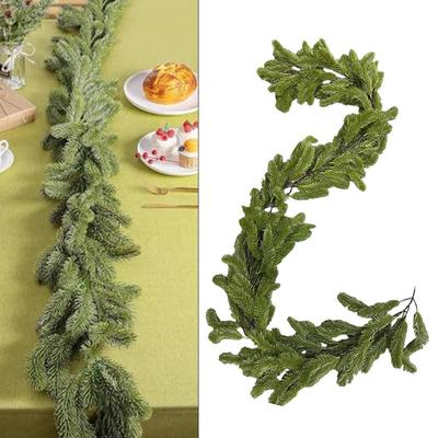 Christmas Celebration Artificial Pine Garland Indoor Festive Decor 190cm In Length Easy To Store Flexible And Bendable Design