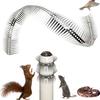 1 Set Anti-Rat Spikes Stainless Steel Bird Deterrent Spikes with Ties Spiked Squirrel Baffle for Pigeons Cats Control Trees Fences