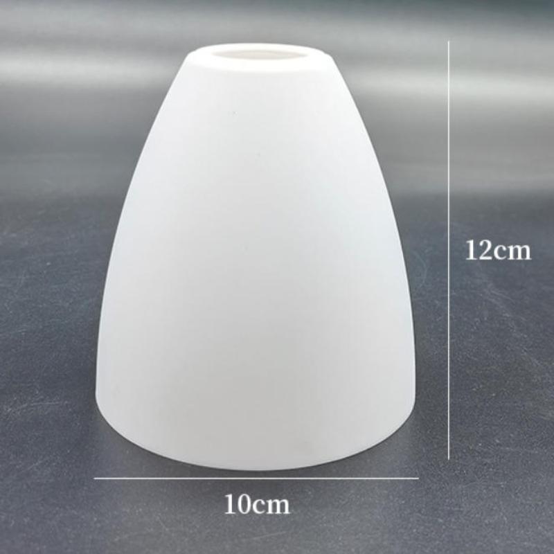 1Pcs E27 Plastic Lampshade Pp Circular Long Tube Conical Shape E14 Bulb Cover White Acrylic Lamp Shade For Diy Art Lighting