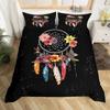 Lapač snů Ložní souprava Boho Mandala Povlak na přikrývku Twin King,Exotický Kmenový Peří Povlak na přikrývku Hvězdná Obloha Galaxie Povlak na přikrývku