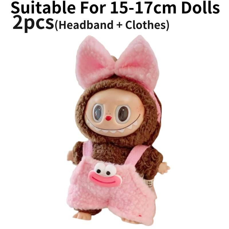 Plush Christmas Clothes Suspender Trousers Clothing Ornament No Dolls